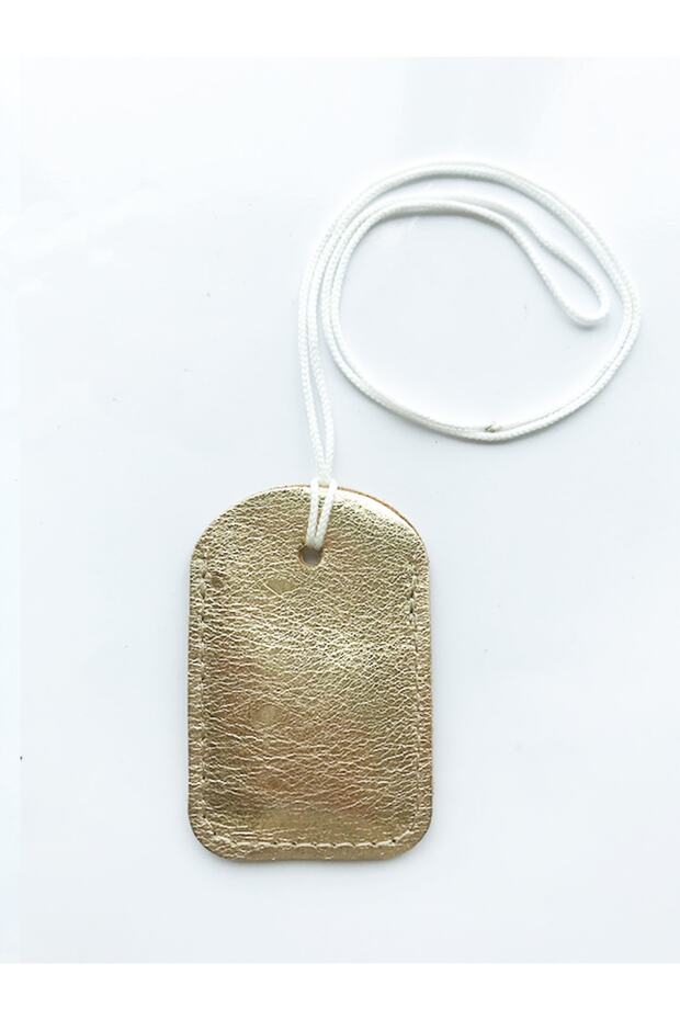 Kayi Quadrilateral Cevşen Prayer Pendant Amulet Genuine Leather