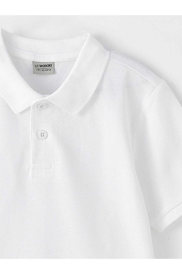 Polo Yaka Basic Pamuklu Erkek Çocuk Tişört 2'li - 4