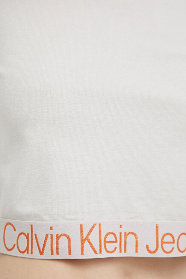 Logo Detaylı Regular Fit Kapüşonlu Crop Sweat Bayan Sweat J20j219904 Acf - 3