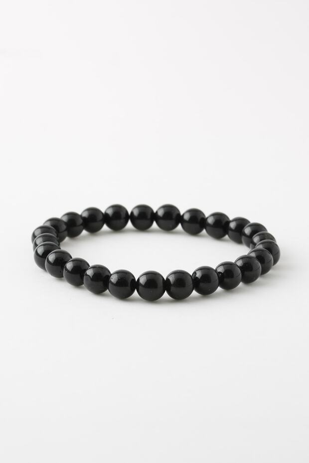 Certified Tourmaline Natural Stone Bracelet, Tourmaline Natural Stone Bracelet (8mm) B1084