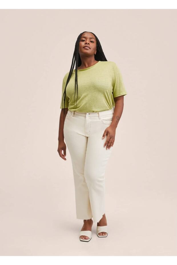 %100 Keten Tişört - 8