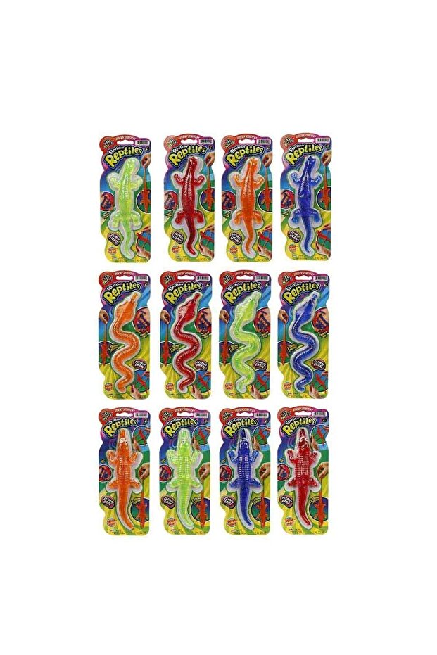 Jaru Stretch Sticky مرنة الزواحف ثعبان سحلية التمساح 1 قطعة