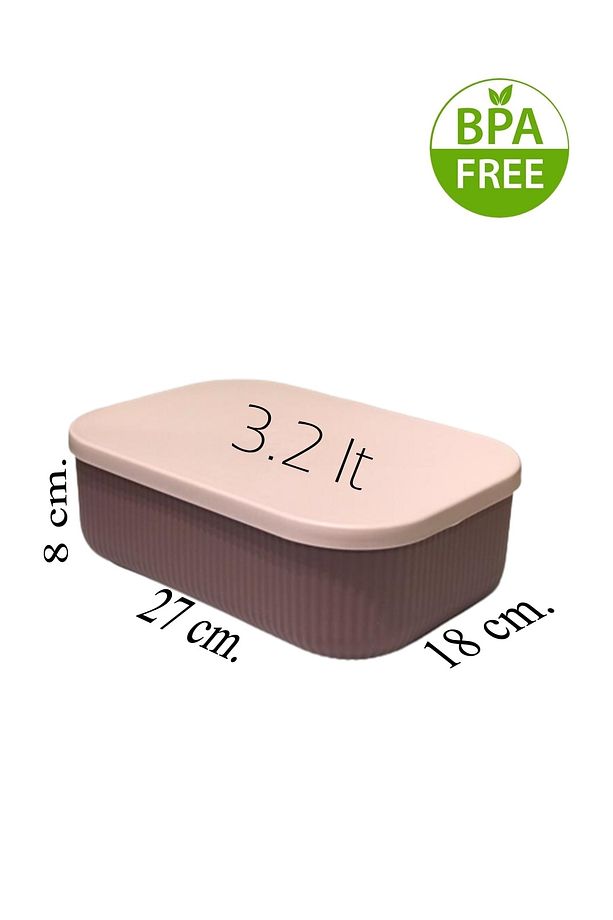 Storage 6 Adet 3.2 Lt Mutfak Saklama Kabı Mürdüm - 2