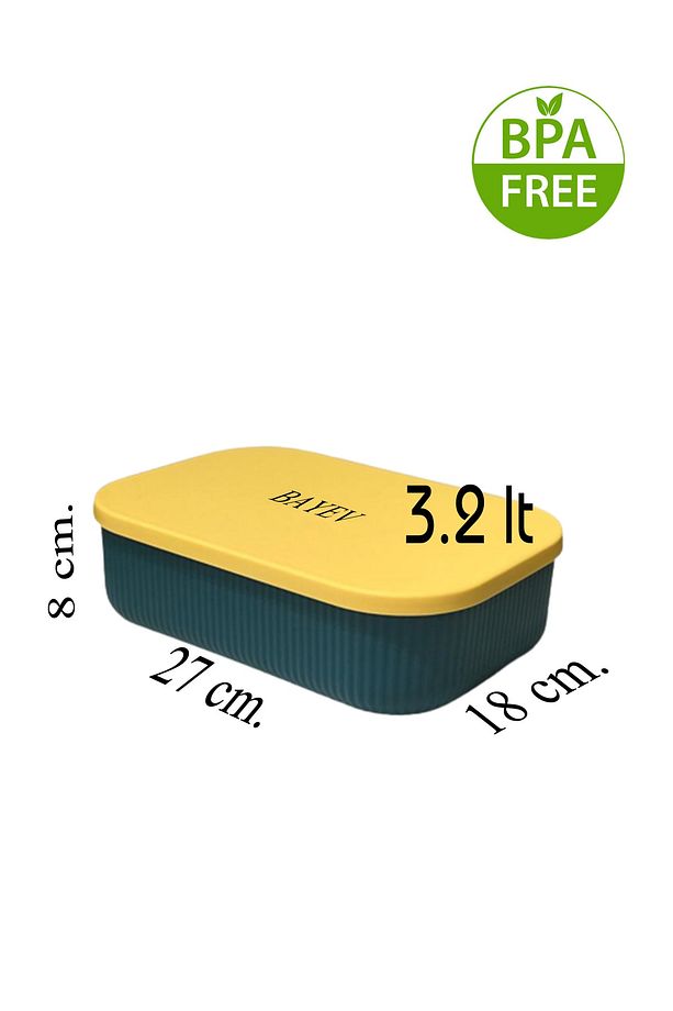 Storage 6 Adet 3.2 Lt Mutfak Saklama Kabı Yeşil Sebze Meyve Kutusu - 2