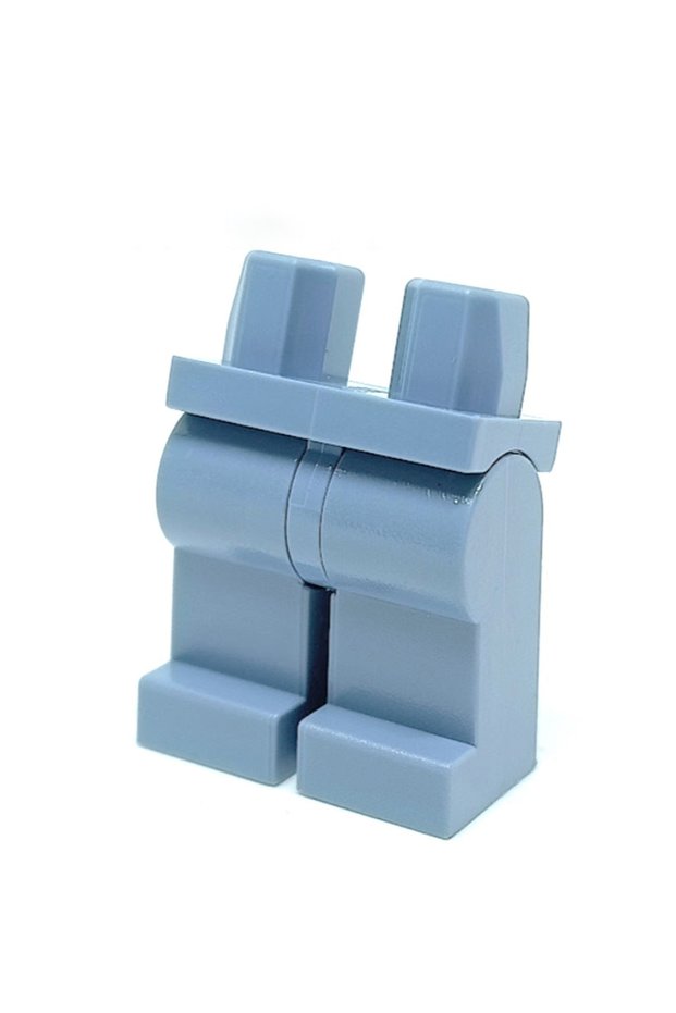 Original Accessory Custom Moc Minifigure Minifigure Legs Leg Single Color Sand Blue Pants 1 Piece