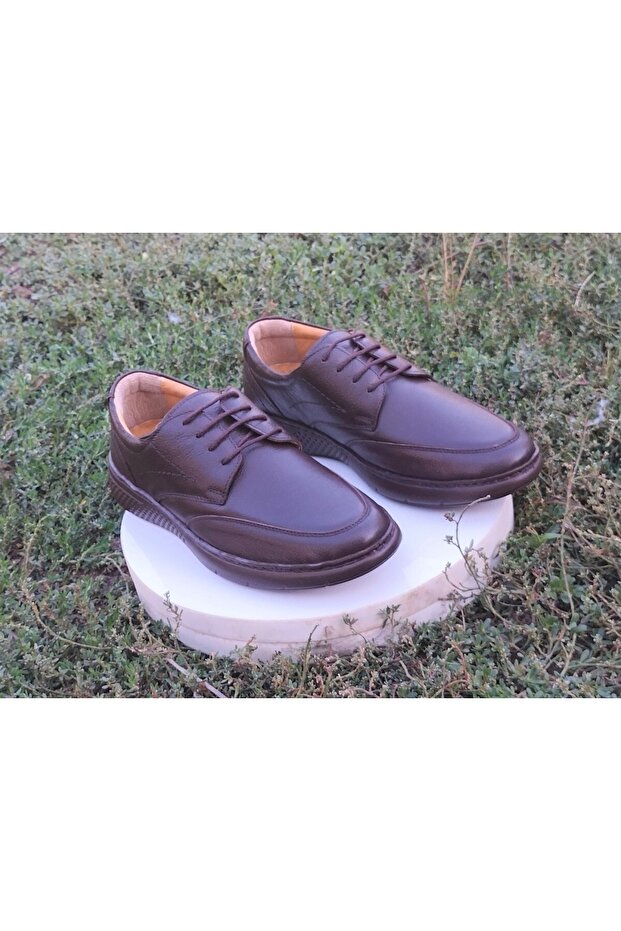 Genuine Leather Orthopedic Diabetes Men's Dad Soft Shoes