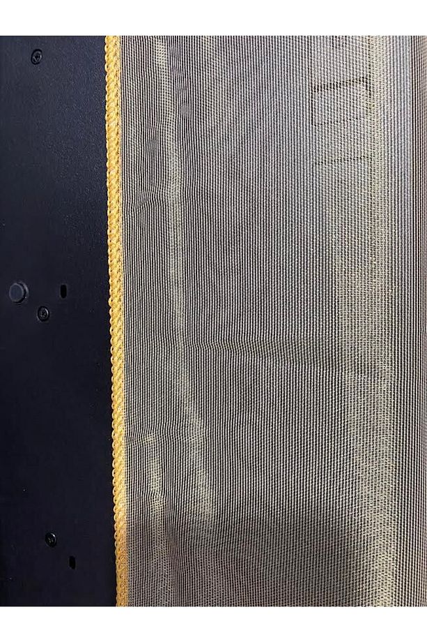 Hazır Dikili Tek Parça 250x250cm Sade Ve Zarif Bal Rengi Mat Döner Ipek Hazır Tül - 3