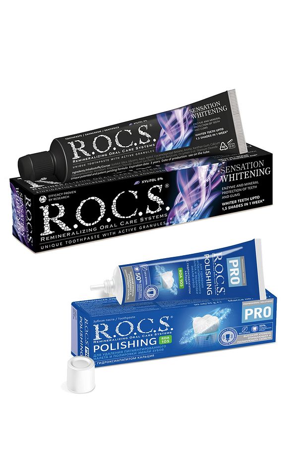 Sensatıon Whıtenıng Diş Macunu Ve R.o.c.s Pro-diş Parlatma Macunu (35g) 2'li Set - 1