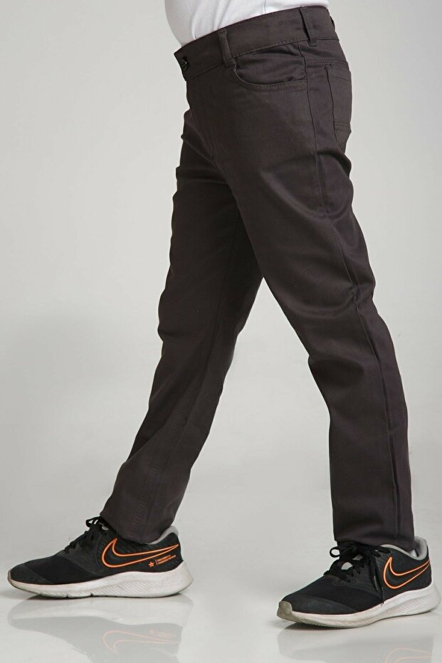 Unısex Spor Model Camel Canvas Pantolon - 2