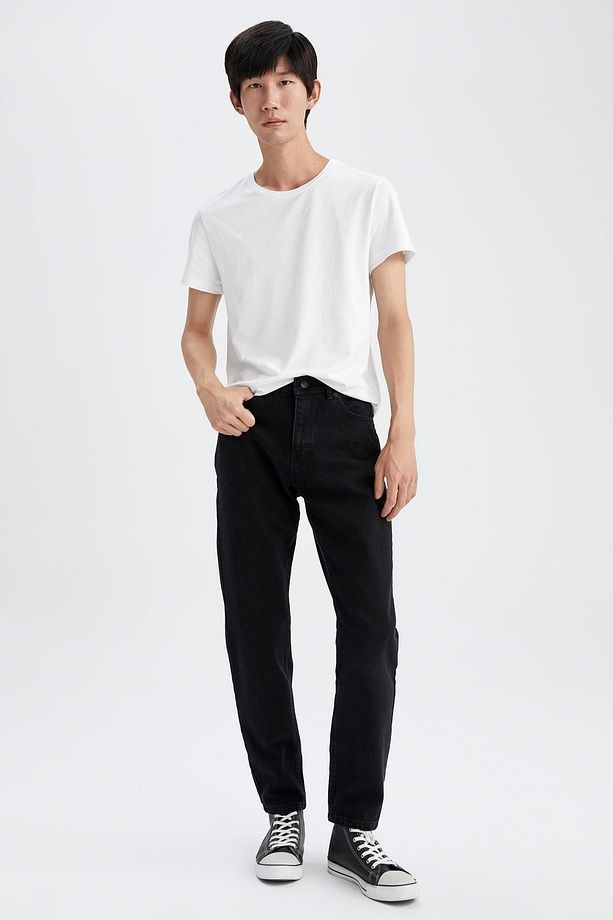 Regular Tapered Fit Jean Pantolon - 3