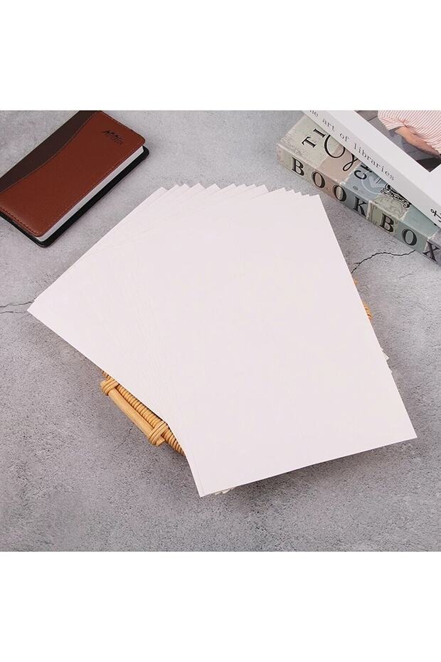 Beyaz Etiket 50 Adet Mat Yapışkanlı Boş A4 Boyutunda Etiket Kağıt Tüm Yazıcılara Uygun A4 Yapıskanlı - 3