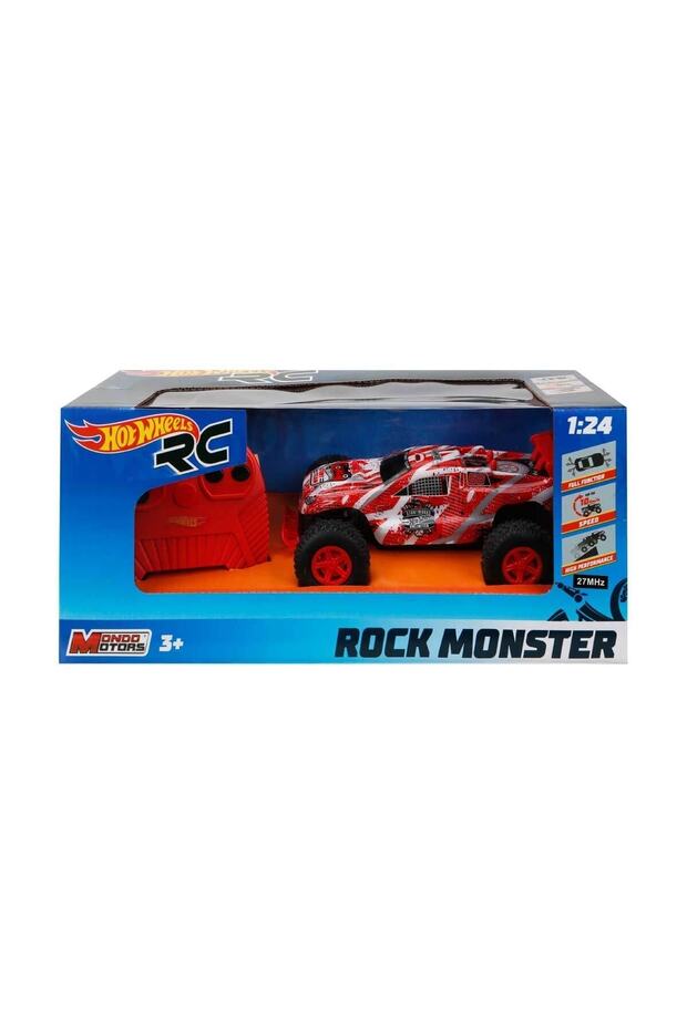 Hot Wheels Rock Monster Araba - Gri - 4
