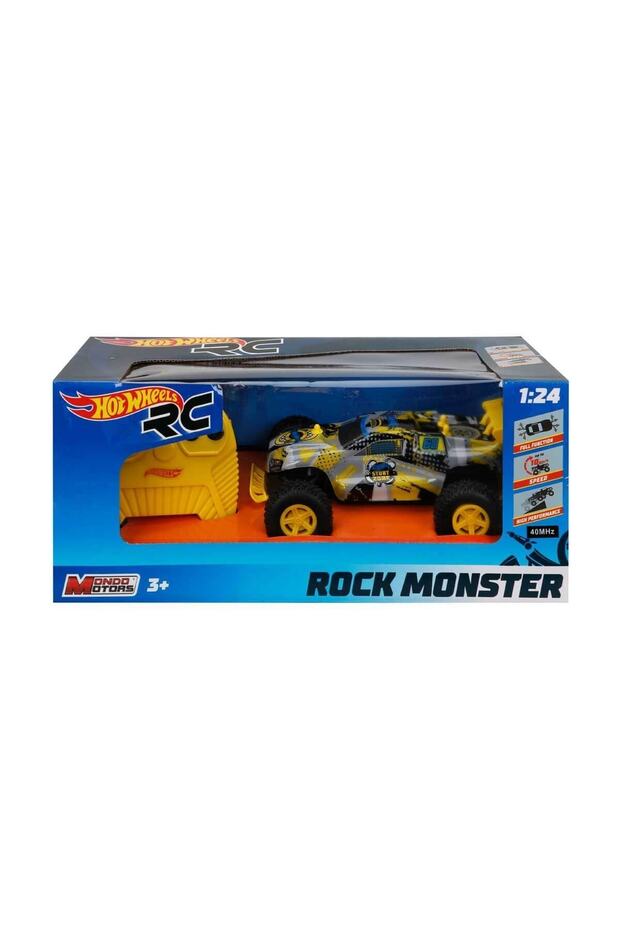 Hot Wheels Rock Monster Araba - Gri - 5