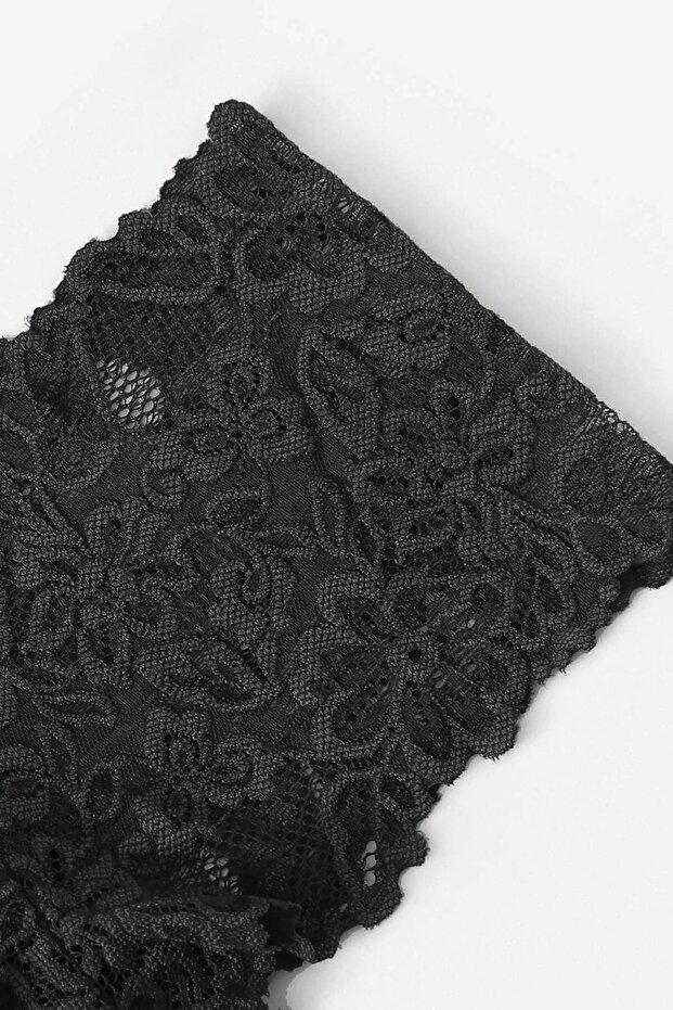 Kadın Siyah Önden Klipsli Şık Sütyen Külot Takımı - 5