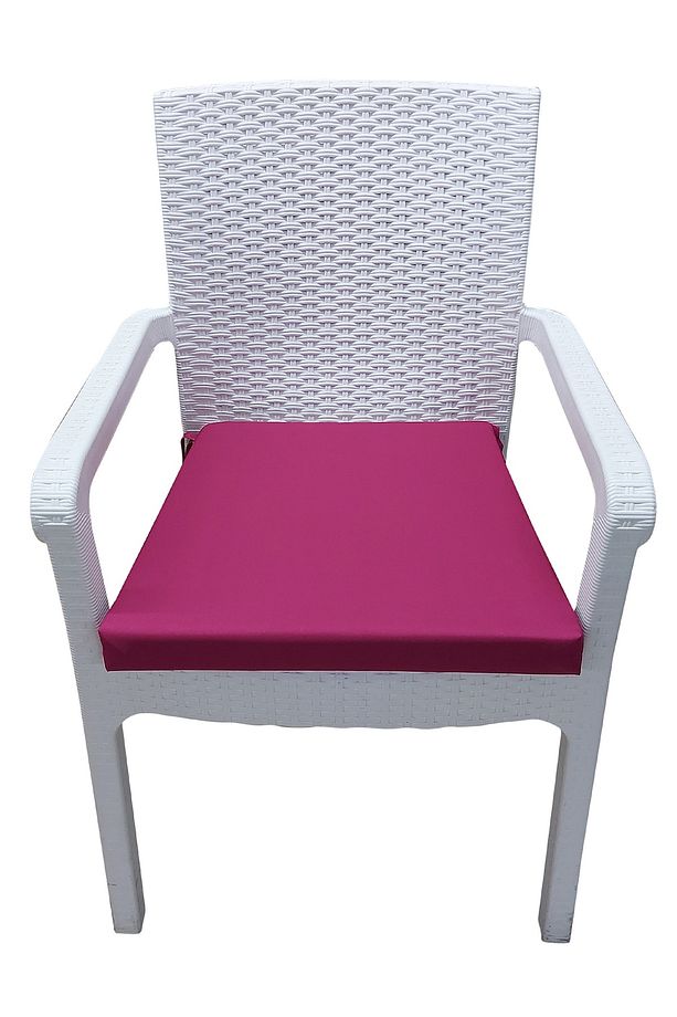 4 Adet Su Geçirmez Kumaş Rattan Minderi-pembe - 2