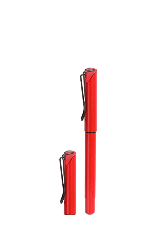 Red 5-Piece Ballpoint Pen Semi-Gel Ink Red Pen