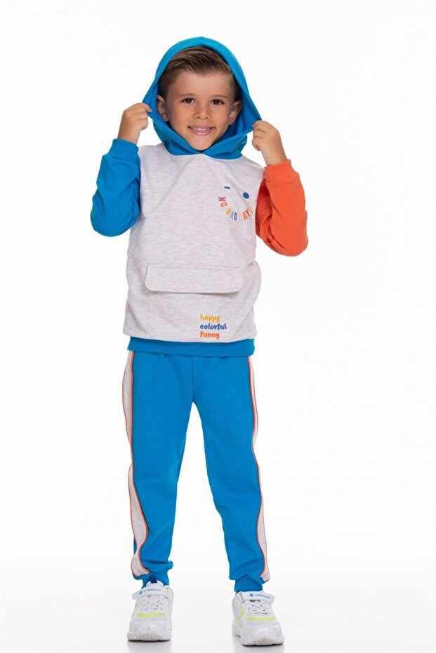 Hooded Children's Set with Front Pockets