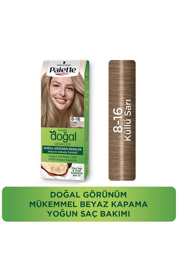 Kalıcı Doğal Renkler 8-16 Küllü Sarı - 1
