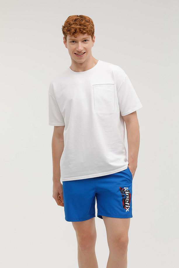 Sn338 Maxım Swım Short 2f Saks Erkek Deniz Şortu - 5