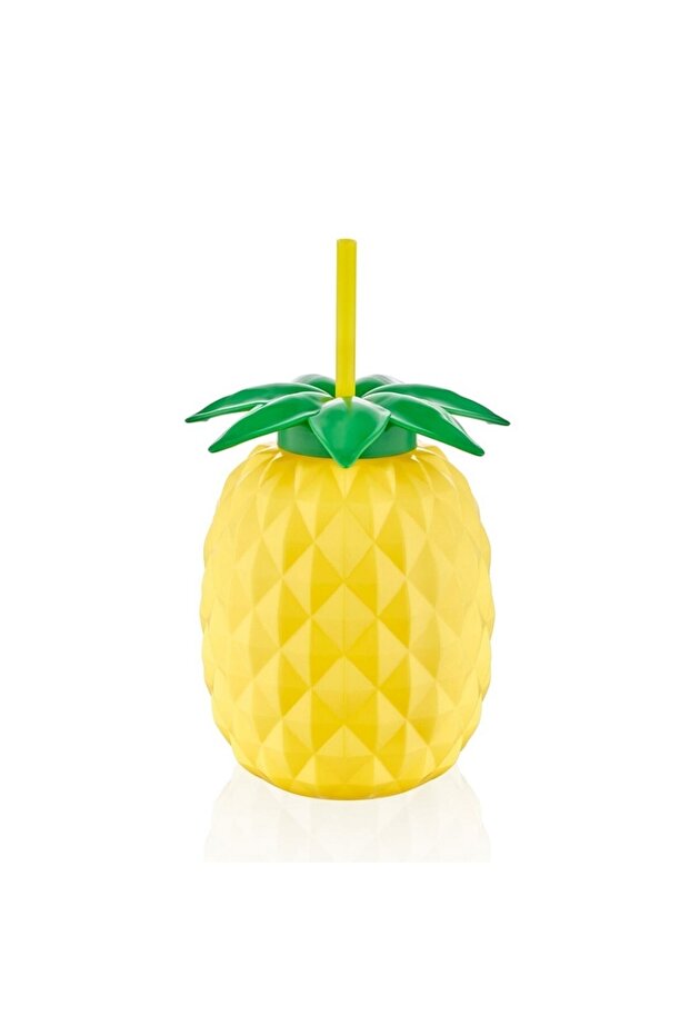 Çınarcık Ys Pineapple Shaped Straw Drinker Bendable Straw Flask - 1
