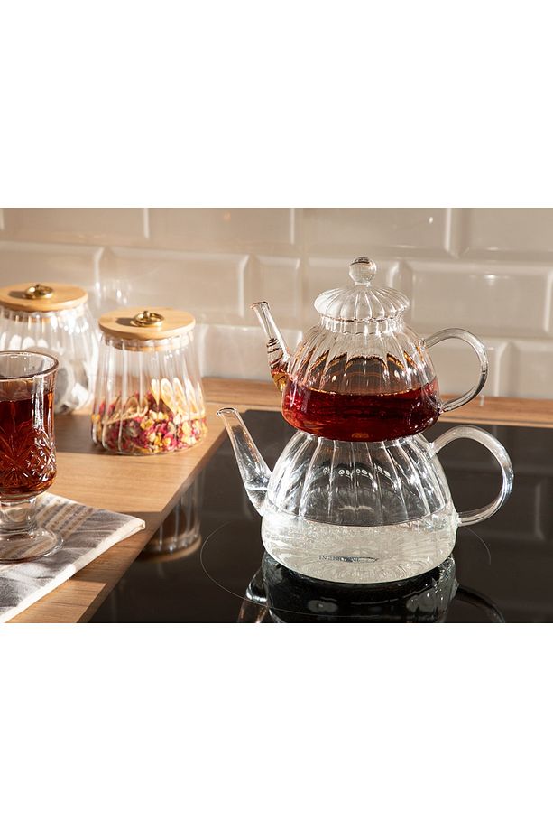 Rosella Borosilikat Çaydanlık 600 ml 1000 ml - 1