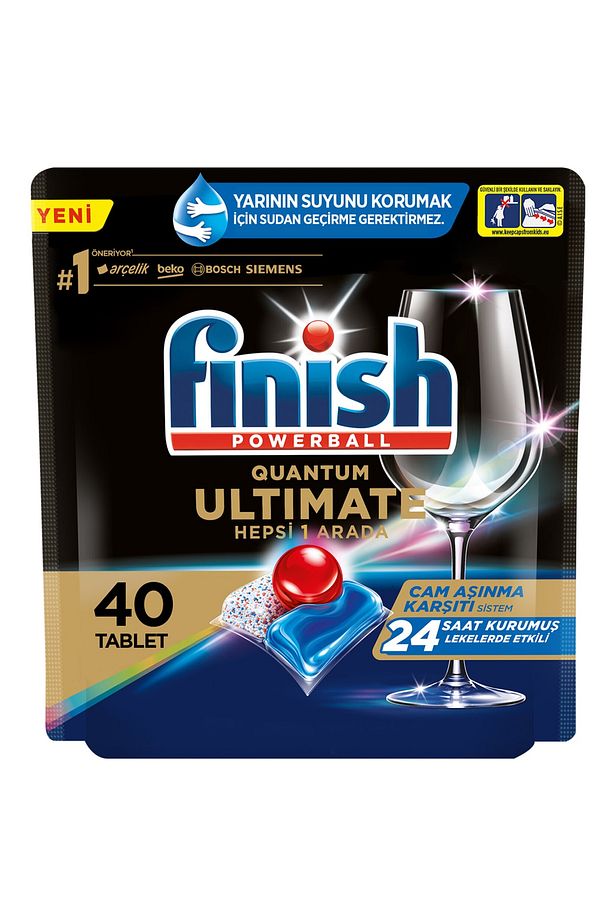 Qantum Ultimate 40 Kapsül Bulaşık Makinesı Deterjanı Tableti - 1