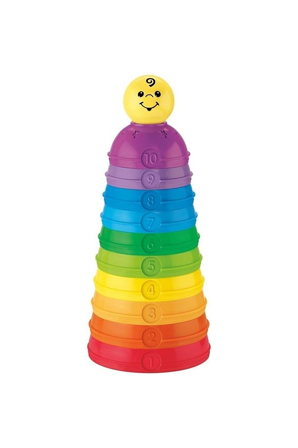 Fisher-price Numaralı Kaplar, Iç Içe Geçebilir 10 Renkli Kap, 5 Adet Topa Dönüşür W4472 - 1