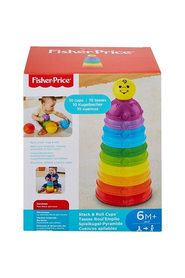 Fisher-price Numaralı Kaplar, Iç Içe Geçebilir 10 Renkli Kap, 5 Adet Topa Dönüşür W4472 - 4