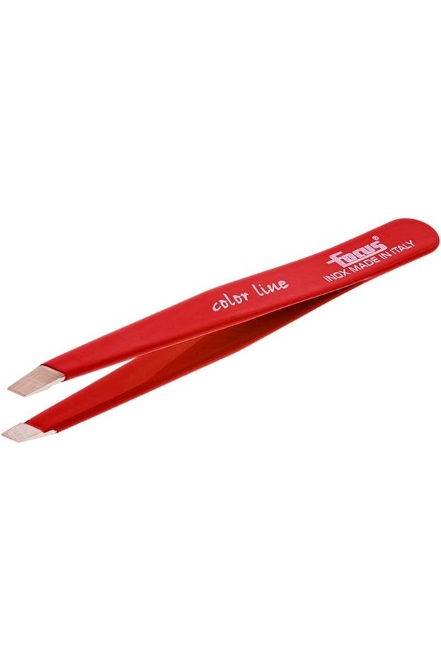 Focus113260 Flat Mouth Italian Tweezers Eyebrow Tweezers Stainless Inox Steel Imported Professional