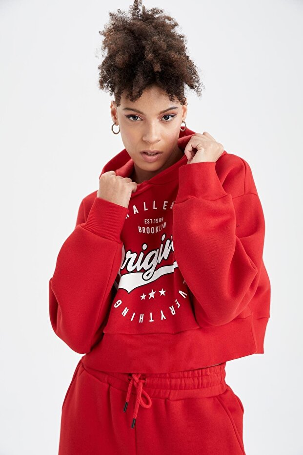 Coool Loose Fit Kapüşonlu Sweatshirt - 3