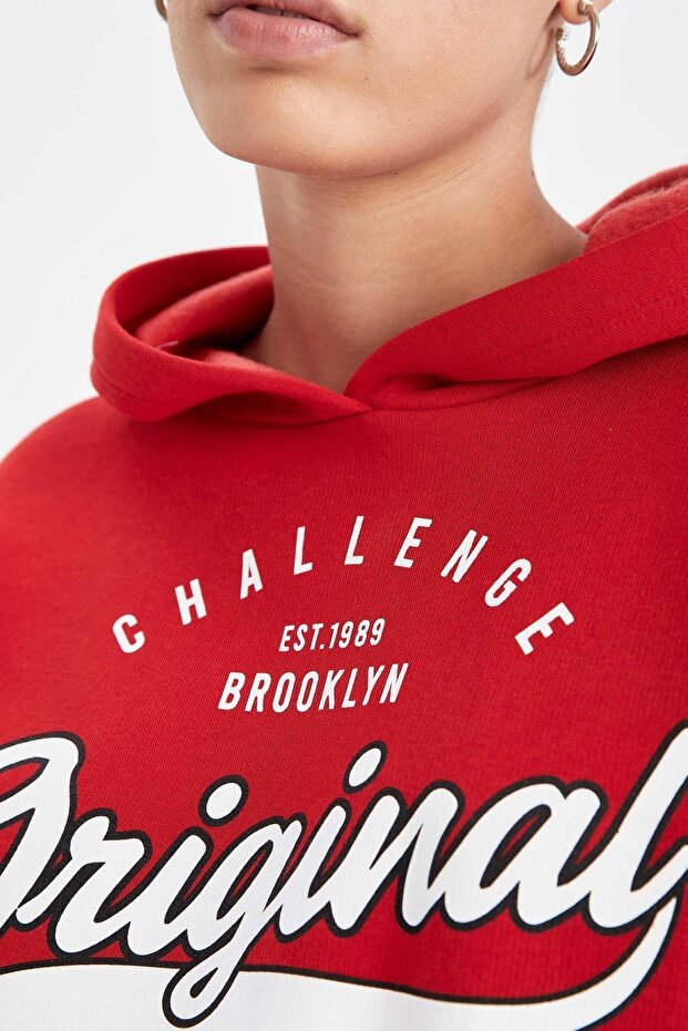 Coool Loose Fit Kapüşonlu Sweatshirt - 5