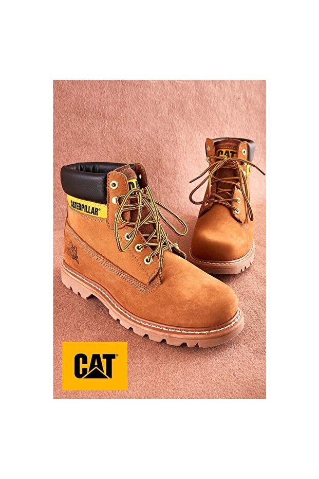 Caterpiller Colorado Unisex Dark Cinnamon Nubuck Boots 015g100095 Dark Cinnamon