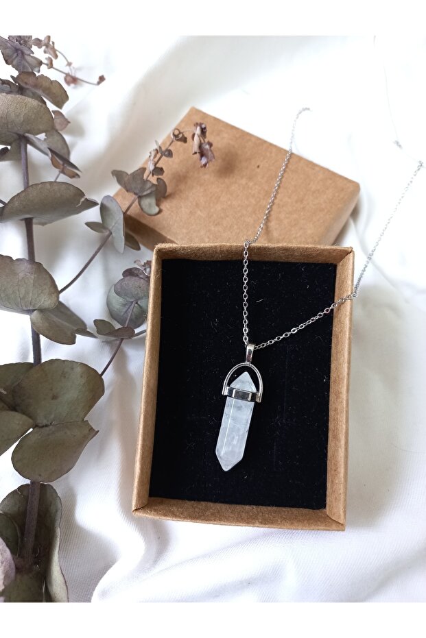 Crystal Quartz Pendulum Necklace