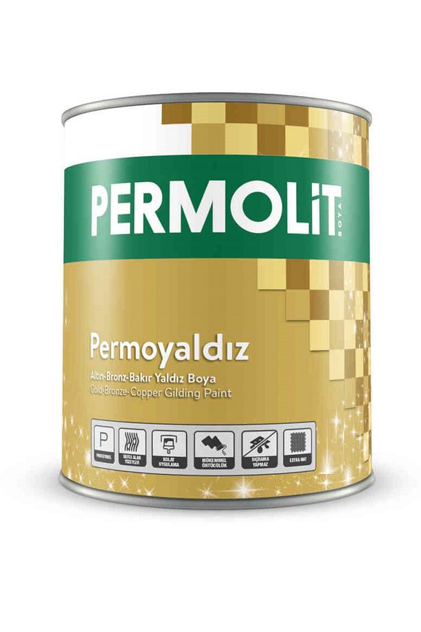 Permoyaldız Yaldız Boya (BRONZ, BAKIR) 0.5 Lt - 1