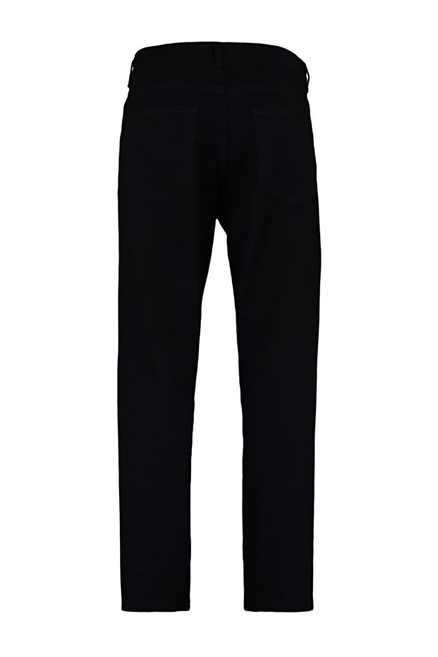 Siyah Relax Fit Boyfriend Jeans Kot Pantolon TMNAW23JE00076 - 14
