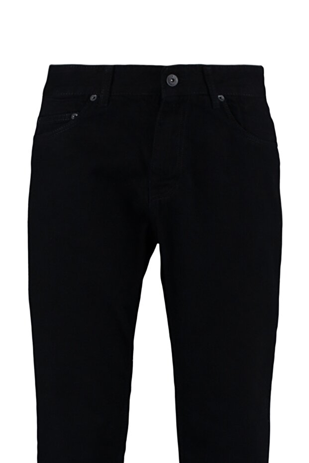 Siyah Relax Fit Boyfriend Jeans Kot Pantolon TMNAW23JE00076 - 15