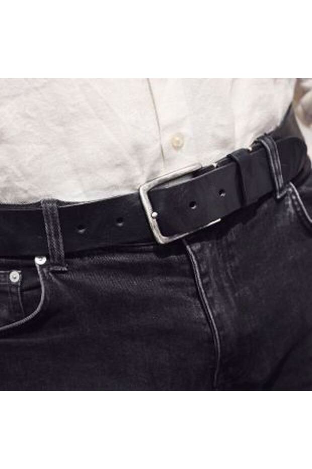 Men's Daily Use Genuine Leather Belt Suitable for Jeans and Canvas 4.5 Cm