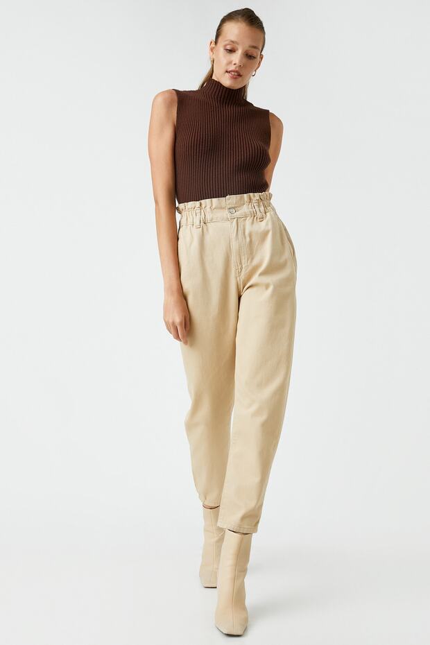 Women's Camel Hair Trousers 3WAL40005MW