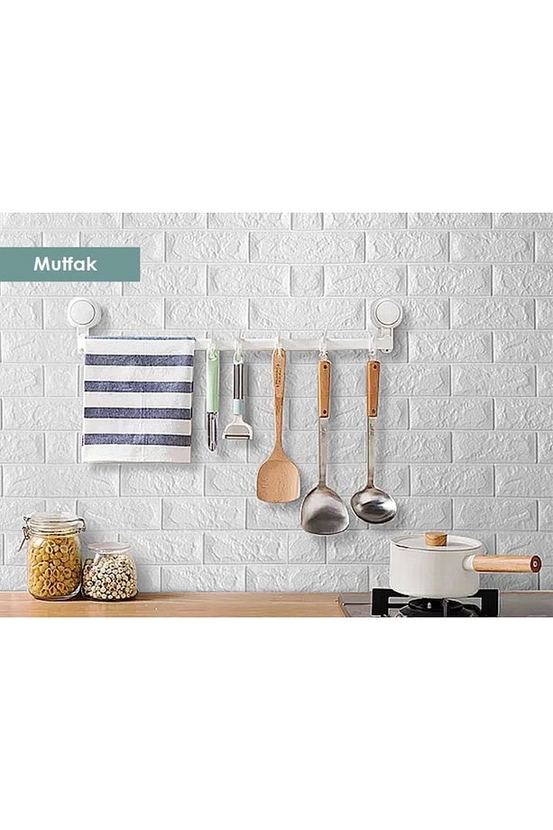1 M2 Kendinden Yapışkanlı Mutfak Fayans Duvar Kağıdı Paneli 3d - 2
