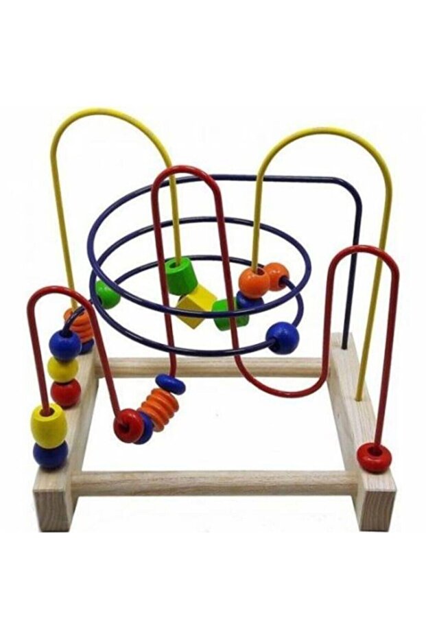 Büyük Boy Ahşap Eğitici Koordinasyon Oyunu Ahşap Helezon Yay - 1