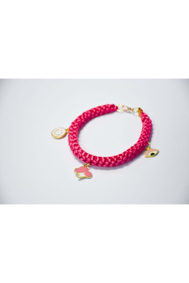 Pink Knitted Charm Pendant Dog-Cat Necklace