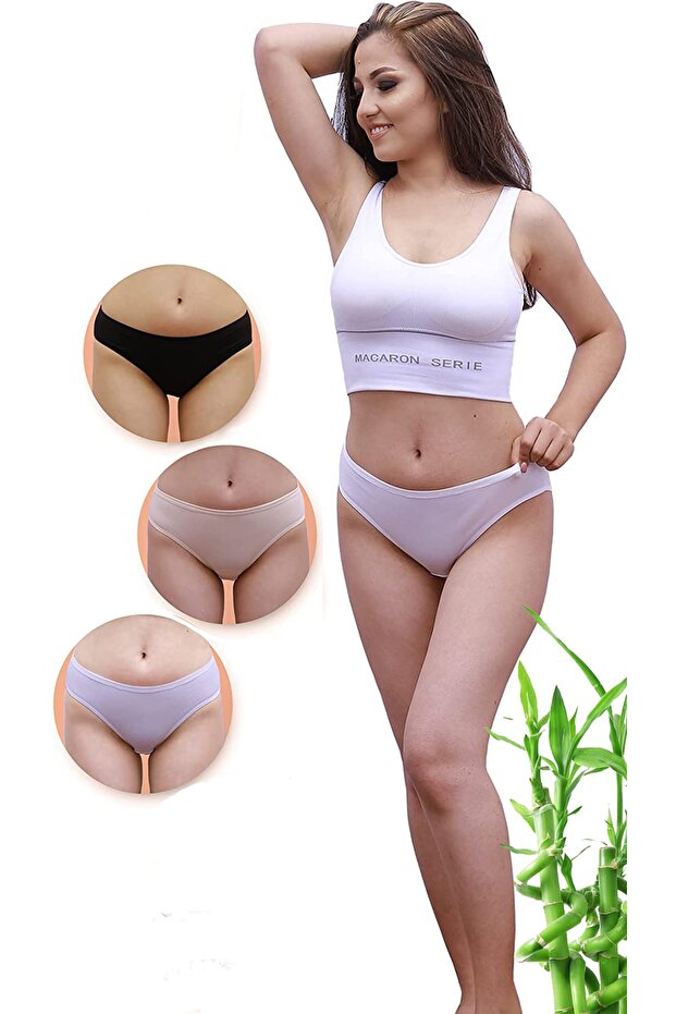 3-Piece Antibacterial Bamboo Women's Panties
