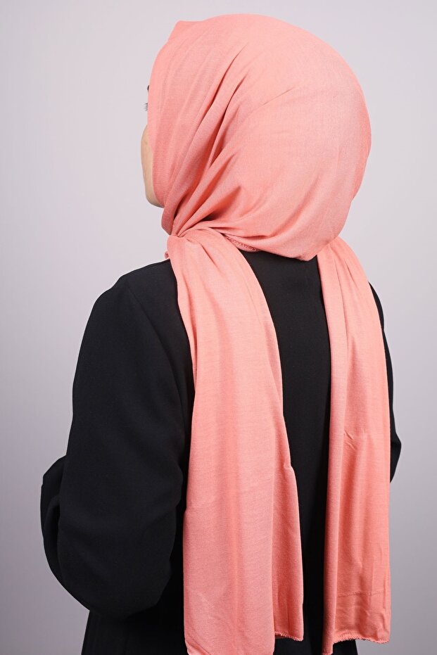 شال قطن فيسكون 100% بلون سادة - نمط-05 - لون-35 - 1