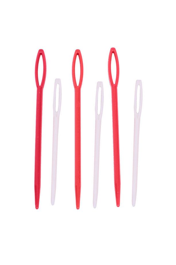 Plastik Yün İğnesi 1 Paket 6 Adet - 1