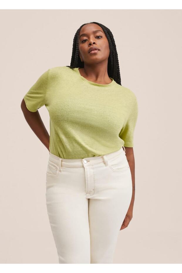 %100 Keten Tişört - 6