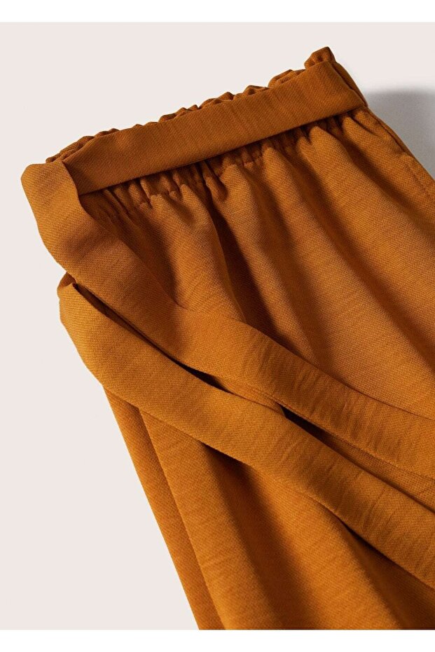 Kemerli Culotte Pantolon - 8
