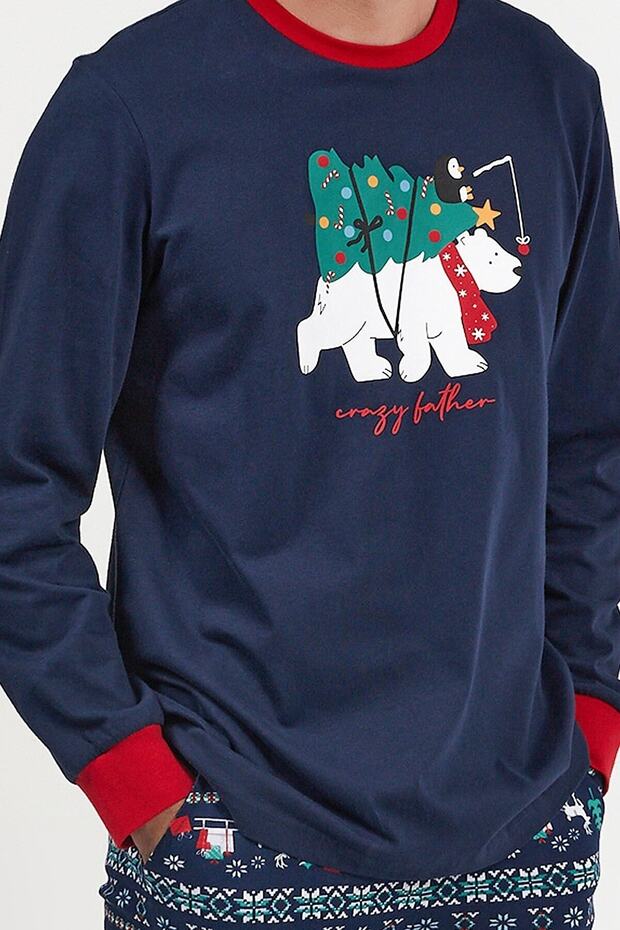 Bear Aile Kombini Anne&kız-baba&oğul Pijama Takımı (fiyatlar Herbir Ürün Için Ayrı Hesaplanmaktadır) - 5