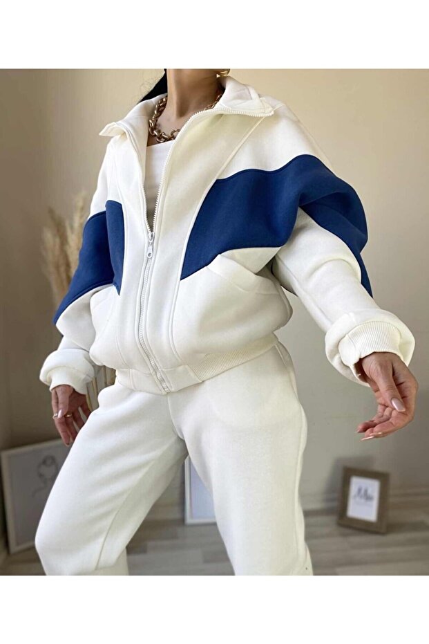 Design Women's Piece Zippered Tracksuit Set