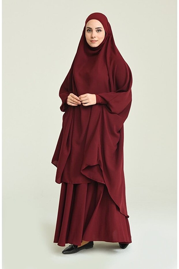 2 Piece Women's Summer Bed Sheet Hijab Top Piece Length