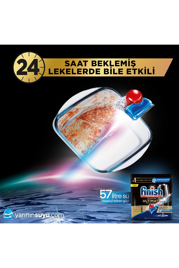 Qantum Ultimate 40 Kapsül Bulaşık Makinesı Deterjanı Tableti - 3